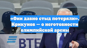 «Они давно стыд потеряли». Крикунов — о неготовности олимпийской арены