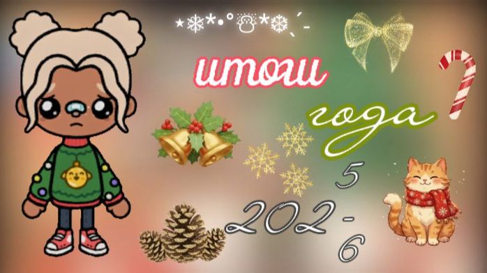 Итоги 2025 года🤧☕/ 2026 наступил / тока бока / toca boca / jelly toca
