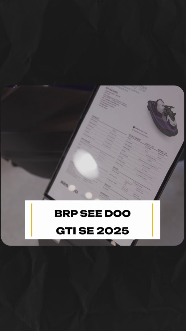 Гидроцикл для лета 2026! BRP See Doo GTI SE 2025 #гидроцикл #активныйотдых смотреть онлайн