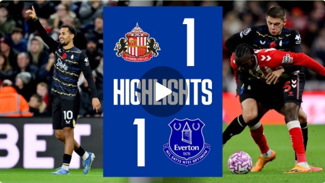 SUNDERLAND 1-1 EVERTON | Premier League highlights 🎬 1080p ⚽️ #Football #Highlights #PremierLeague смотреть онлайн