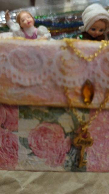 Шкатулка из картонной коробки в стиле шебби-шик своими руками. смотреть онлайн