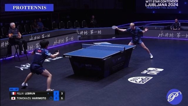 Felix LEBRUN Vs Tomokazu HARIMOTO  Ljubljana 2024 ⭐THE BEST MOMENTS⭐ #tabletennis #乒乓 #乒乓球 #탁구 #卓球
