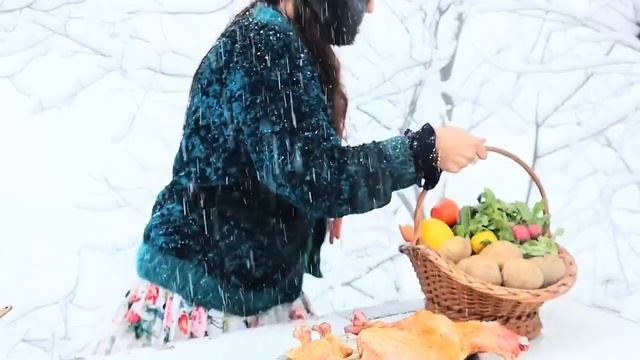 Жизнь в ледяной деревне Готовим баранину смотреть онлайн