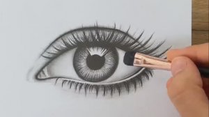 Как нарисовать реалистичный рисунок человеческого глаза карандашом