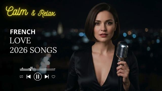 French Love Songs for Sleep 🌙 Soft Paris Night Music to Relax & Dream смотреть онлайн