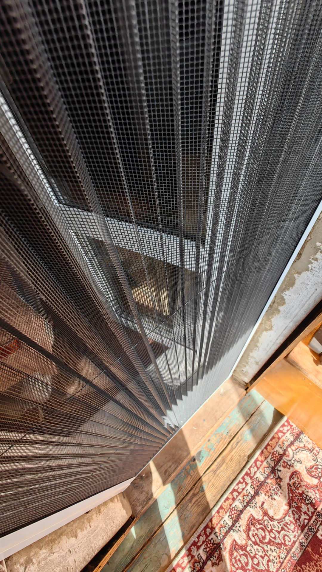 Москитная сетка Плиссе на дверной проем лоджии #сеткиплиссеТольятти