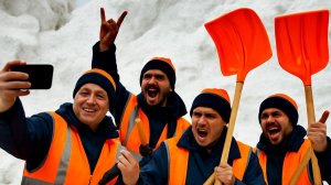 ПРАВИЛЬНО! СНЕГ НЕ ТРОГАТЬ! ТАК ДОЛГО ЕГО ЖДАЛИ))) ДВОРНИКИ И СНЕГ. МОСКВА. 9 ЯНВАРЯ 2026 ГОДА.