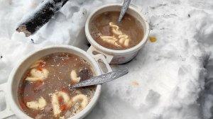 Рыбалка на Вятке, продолжение цикла зимних рыбалок. Отличный поход и вкусная еда на костре.