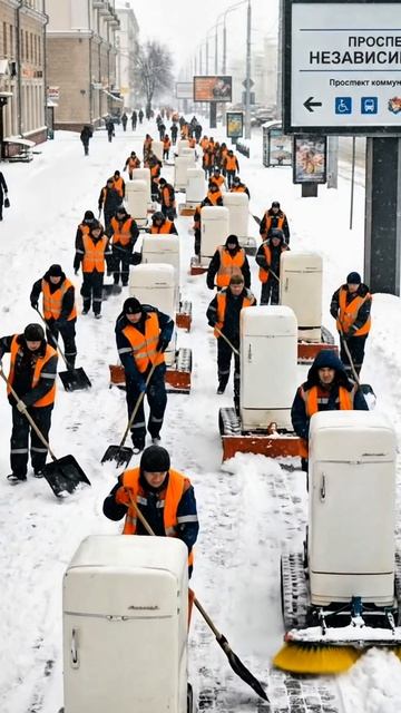 Как ИИ видит как чистят сгег в Беларуси #trucks112