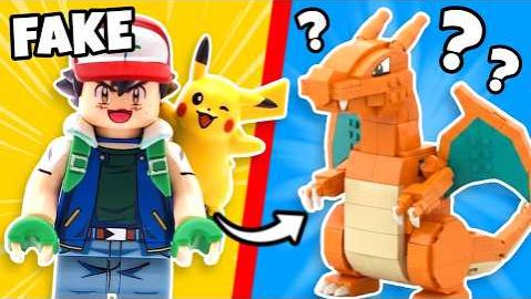 Лего Распаковка поддельных минифигурок LEGO POKEMON! смотреть онлайн