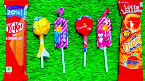 Самые вкусные конфеты / ЧупаЧупс разноцветные леденцы / распаковка шоколада