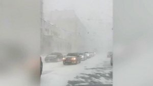 В Приморье начался снежный буран.