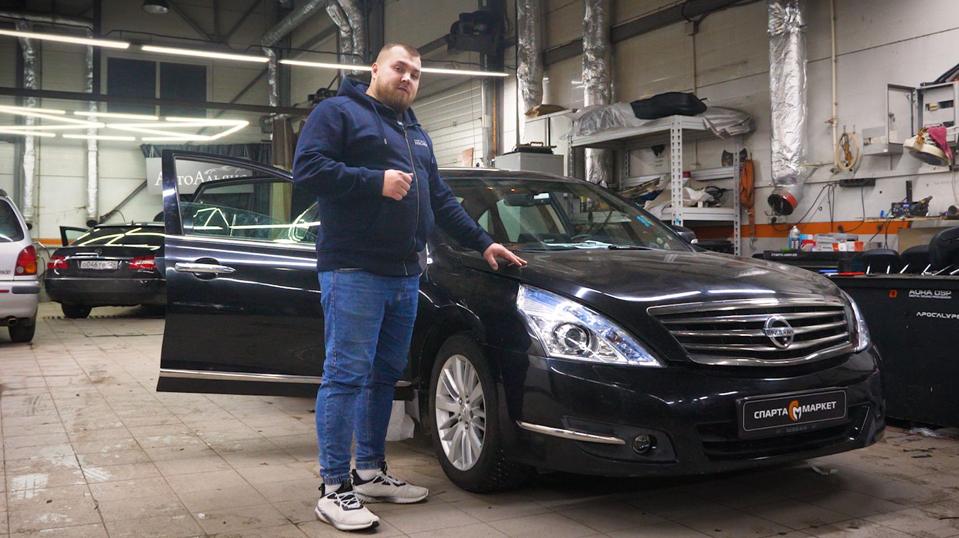 Nissan Teana / премиальная акустика HELIX + шумоизоляция STP Aerocell + прослушка автомобиля смотреть онлайн