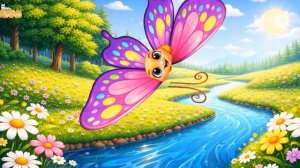 ДЕТСКАЯ ПЕСЕНКА ПРО ВЕСЕЛУЮ БАБОЧКУ . ДЕТСКАЯ ПЕСЕНКА ДЛЯ МАЛЫШЕЙ.