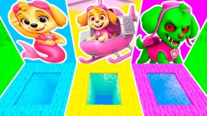 ВЫБЕРИ ПРАВИЛЬНУЮ ЯМУ СКАЙ ЩЕНЯЧИЙ ПАТРУЛЬ в МАЙНКРАФТ ЗОМБАК