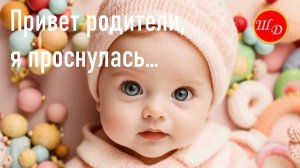 Привет, папа, мама...Я проснулась.