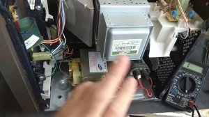 Ремонт микроволновки SAMSUNG ME83KRS, не греет пищу