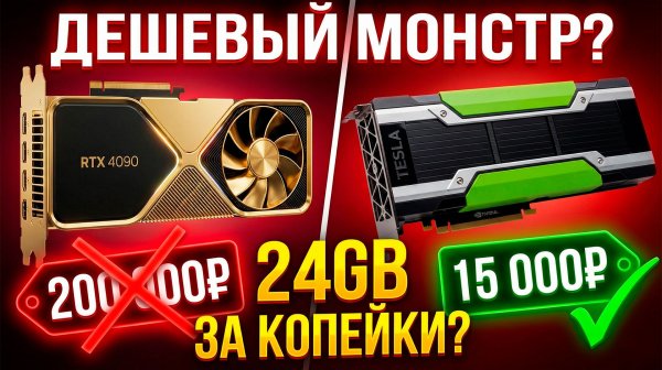 Nvidia Tesla P40: Дешевый Монстр для AI и Игр? (Полный Тест 2026)
