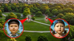 МЫ ВСТРЕТИЛИ КУКЛУ из ИГРЫ В КАЛЬМАРА и ее БРАТА в нашем лесу