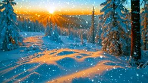 ❄️ МЕДИТАТИВНАЯ УСПОКАИВАЮЩАЯ МУЗЫКА ДЛЯ СНА 🎵 ЗИМНЯЯ РАССЛАБЛЯЮЩАЯ МУЗЫКА ДЛЯ ДУШИ НА ЗАКАТЕ