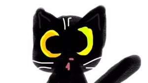Рисуем милого чёрного котика🐈⬛❤️