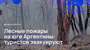 Лесные пожары на юге Аргентины: туристов эвакуируют