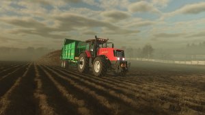 Внесение органики на поле трактором МТЗ 3022 с МТУ-18-1 | Farming Simulator 25