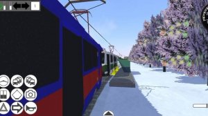 катаюсь по легендарному 1-му маршруту в микро трамвай симулятор.