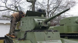 Работы по танку БТ-7, Центральный Музей Вооруженных Сил, ноябрь 2022