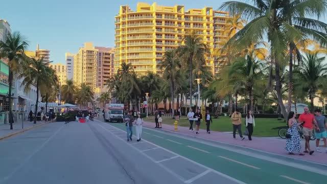 🇺🇸 Майами - Майами-Бич, Оушен-Драйв и Линкольн-роуд, настоящая уличная жизнь и атмосфера Майами