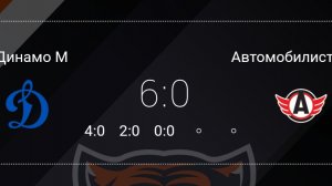 Динамо (Москва) vs автомобилист (екатеринбург) 6:0 голы