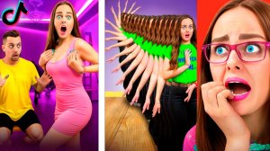 ПОПРОБУЙ НЕ СКАЗАТЬ ВАУ ЧЕЛЛЕНДЖ с Младшей СЕСТРОЙ! Смотрим крутые видео ИЗ TIKTOK!