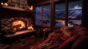 Крепкий Сон со Звуками Метели и Камина, Зимняя Атмосфера - Зона Релаксации