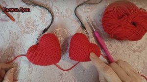 ❗ Сердечко крючком в подарок ,МК вяжем вместе