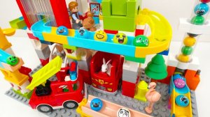 СТРОИМ ГОРКУ ДЛЯ ШАРИКОВ С ПОЖАРНОЙ МАШИНКОЙ КАТАЕМ ШАРИКИ ДЛЯ ДЕТЕЙ ДЕТСКИЙ КАНАЛ ИГРАЛКИ-ЗАЛИПАЛКИ