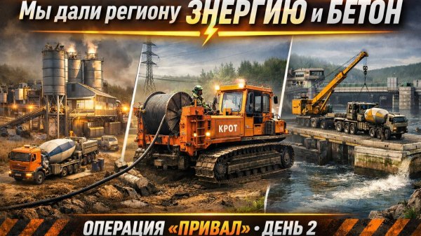 Мы дали региону ЭНЕРГИЮ и БЕТОН ⚡ | RoadCraft — операция «Привал»