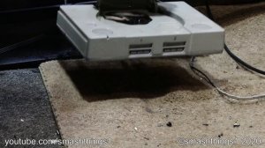 Sony PlayStation 1 Salt Water Test and Smash (smashthings1)