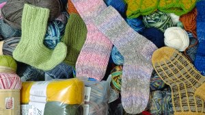 запасы носочной пряжи