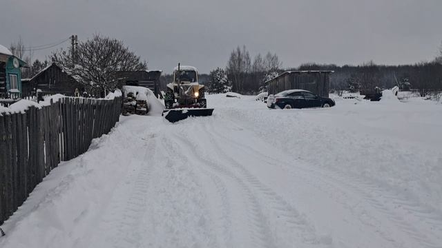 мтз 82 чистим снег