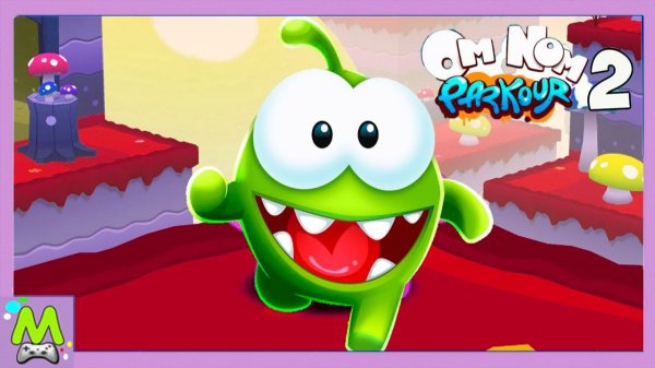 Приключения Ам Няма в Номвилле.Новый Бегун по Крышам в Соревнованиях на Скорость.Мультяшная Игра