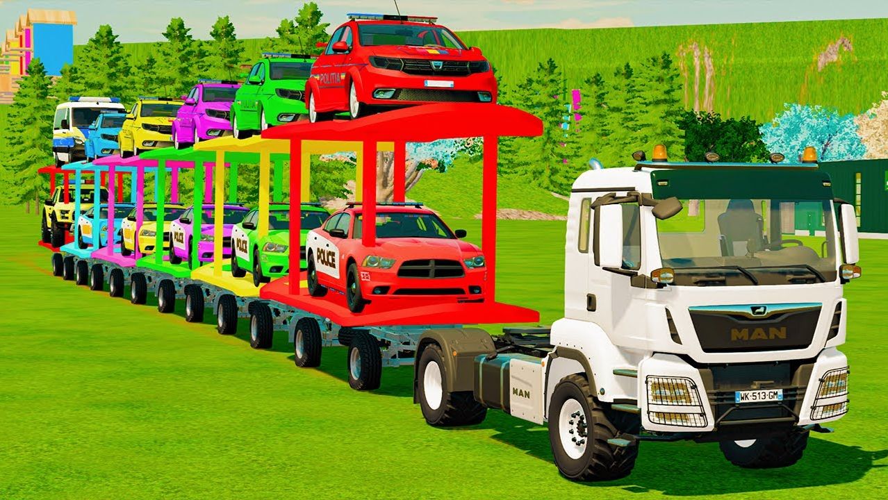 Машинки летают и прыгают! Развивающие мультики Машины помощники. Мультфильмы про машинки смотреть онлайн