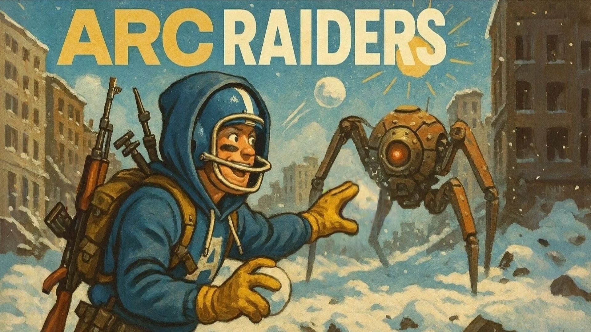 ARC Raiders #1 ❄ Зимние забавы в испытаниях ❄ Кидаюсь снежками в роботов