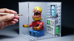 Как  Сделать LEGO МОНСТР в Лаборатории. Диорама