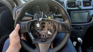 Снятие руля Renault Sandero Stepway