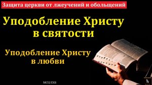 "Уподобление Иисусу Христу". А. П. Панафидин. МСЦ ЕХБ