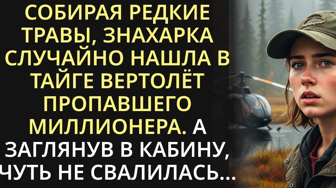 Собирая травы в тайге, знахарка случайно нашла вертолет пропавшего миллионера. А когда заглянула... смотреть онлайн