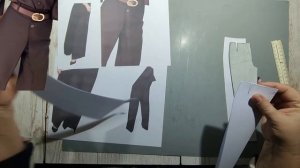 Моделирование. Брюки с запахом от линии бока и застежкой посередине. Выкройка № 1928.