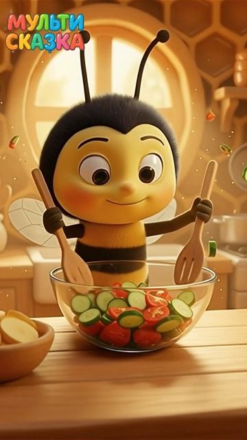 Жужа делает салатик