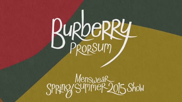 Показ мужской коллекции Burberry весна-лето 2015
