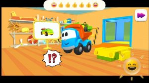 грузовичок Лева собирает подъемник☺️ #игры #малыш #Лева #грузовичок